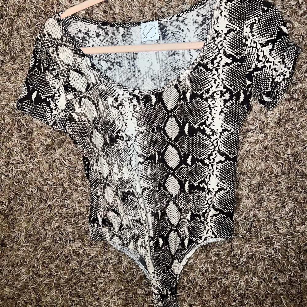 Boutique Snakeskin bodysuit